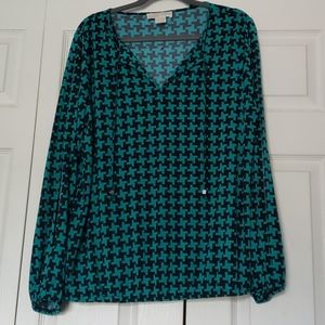 Michael kors split sleeve shirt